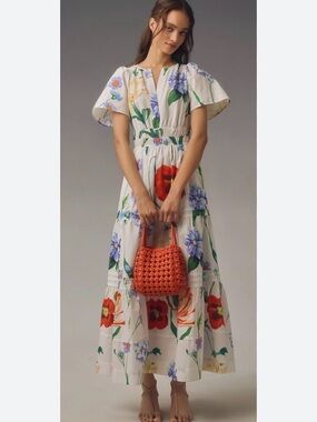 bhldn fairbanks satin dress BHLDN Fairbanks Satin Dress Women's Size 16